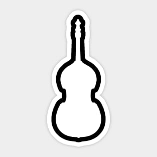 White Double Bass Sticker